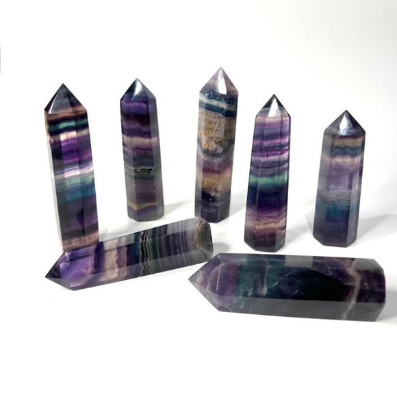 Other - Fluorite, rainbow fluorite crystal tower, generator, point, gift for her, xmas